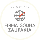 logo certyfikatu: firma godna zaufania